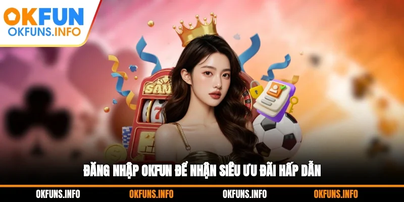 Đăng nhập OKFUN để nhận siêu ưu đãi hấp dẫn